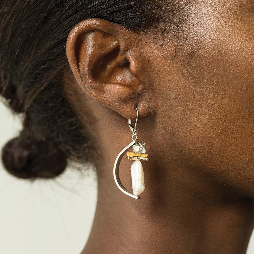 Shirley Two-tone Earrings