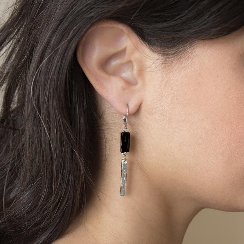 Boucles d'oreilles Corey Deux tons