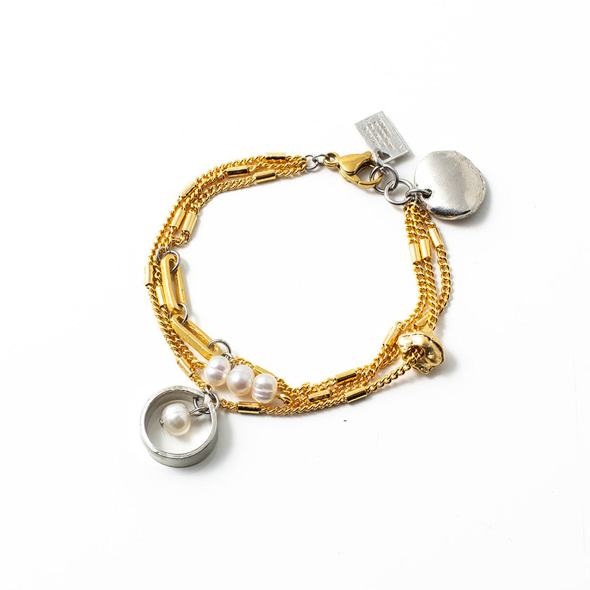 Floyd two-tone bracelet