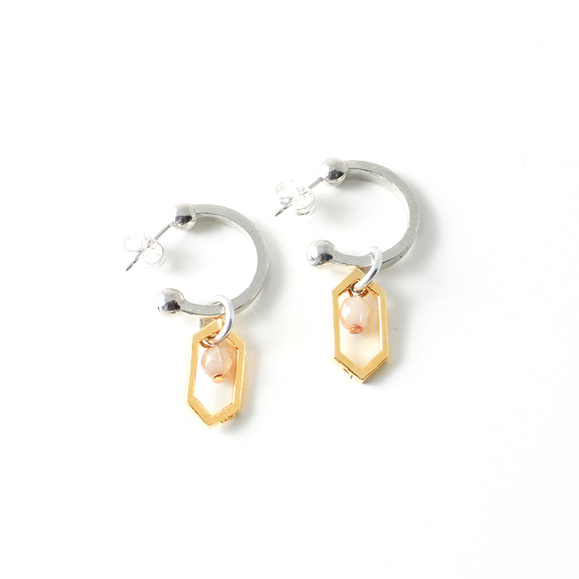 Medan two-tone earrings