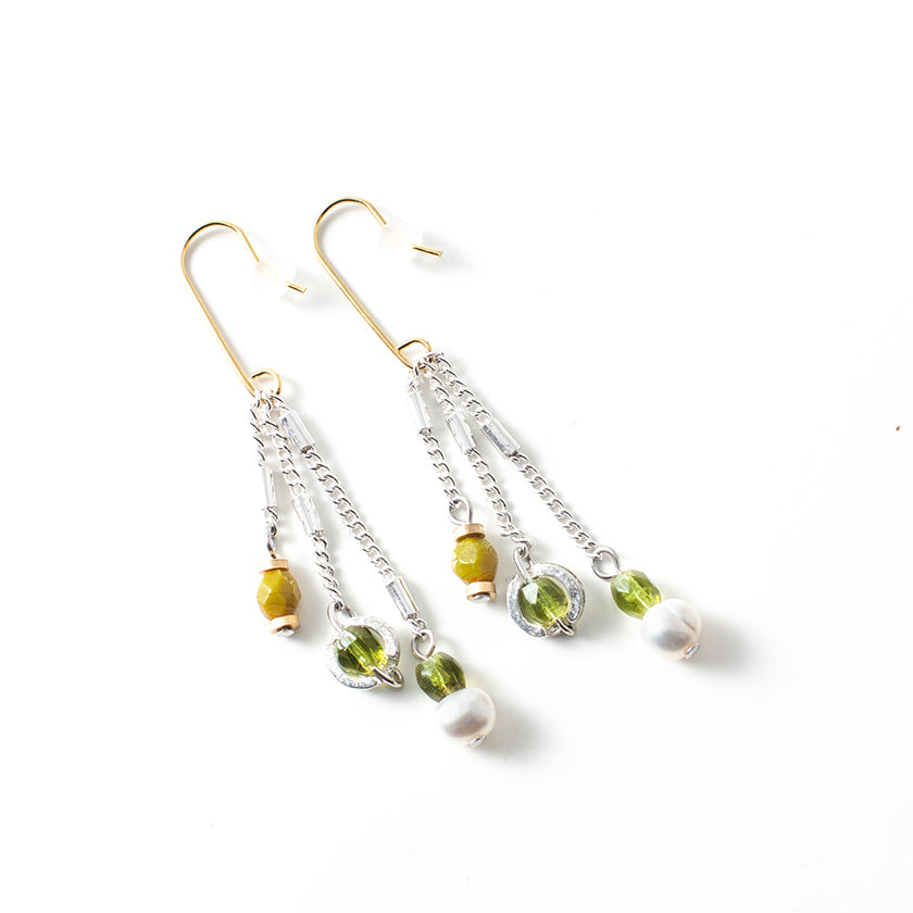 Majorque two-tone earrings
