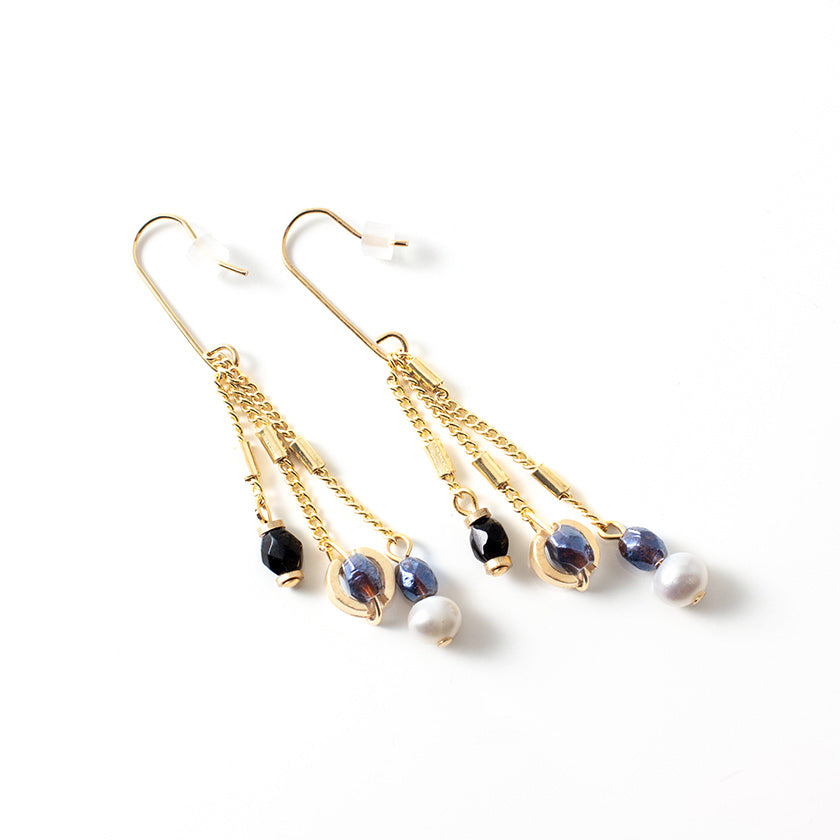 Majorque gold earrings