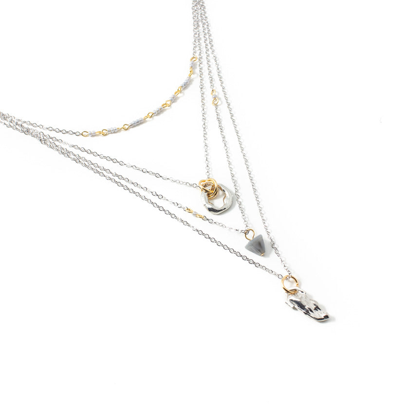 Kwal two-tone necklace