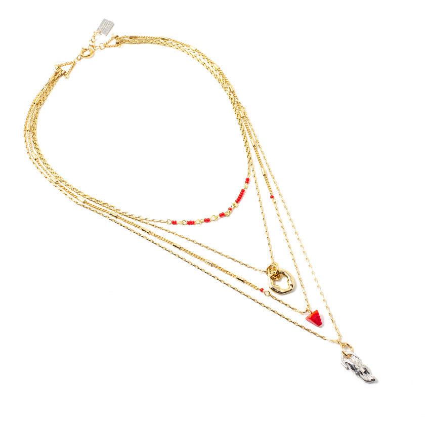 Kwal two-tone necklace
