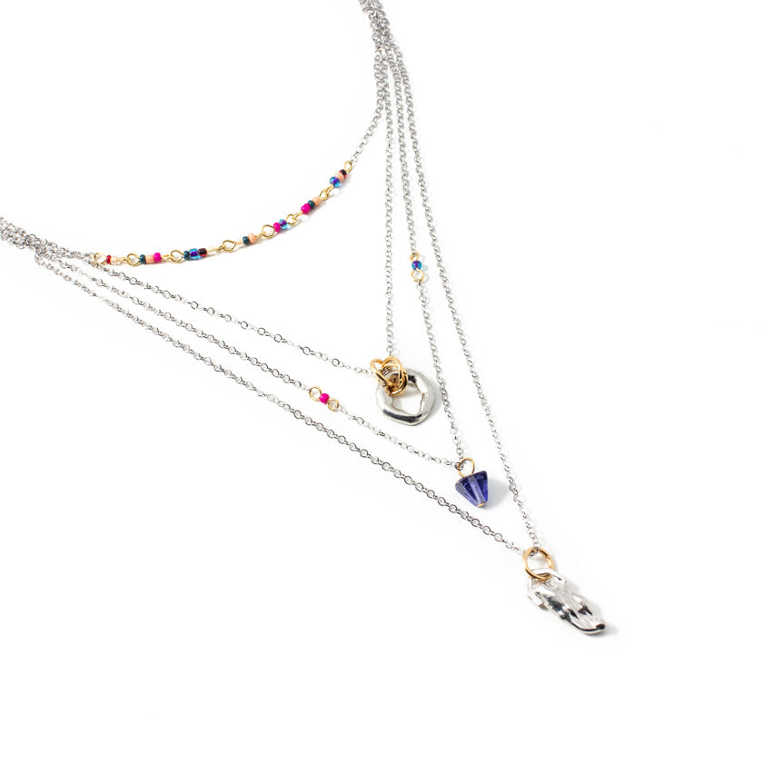 Kwal two-tone necklace