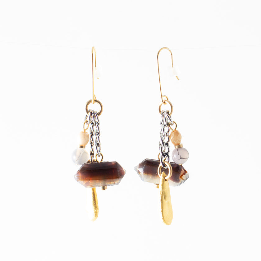Boucles d'oreilles Namur Deux tons