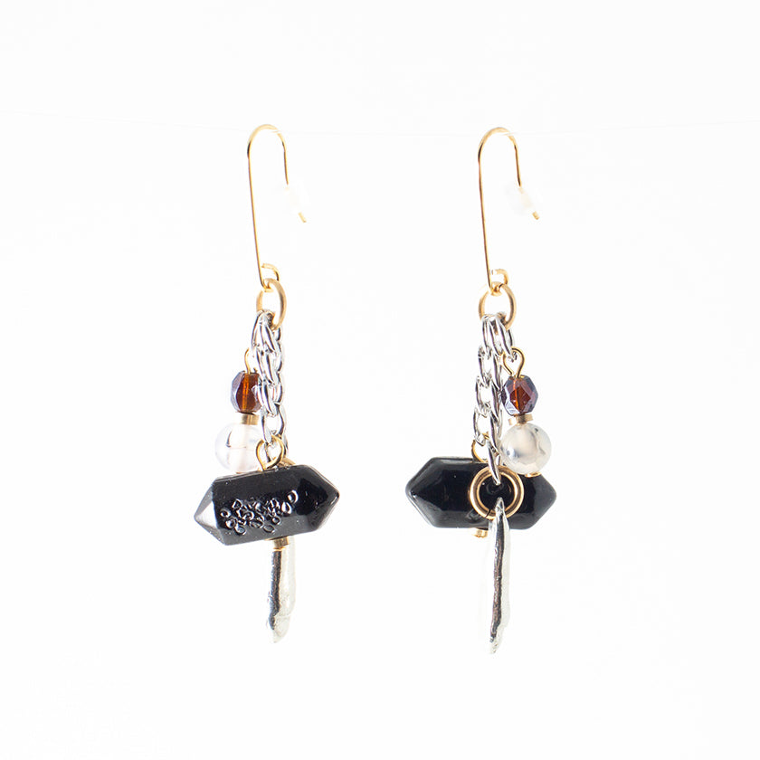 Namur two-tone earrings
