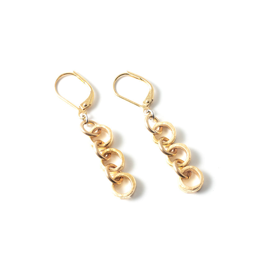 Boucles d'oreilles Dieppe Or Mat