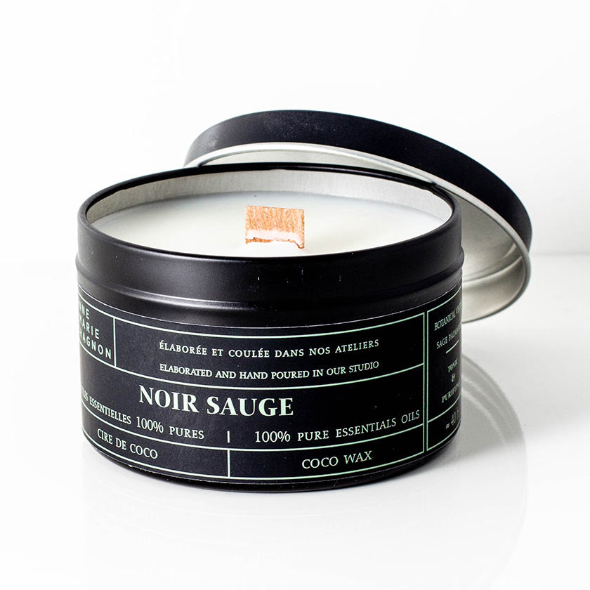 Bougie Noir Sauge