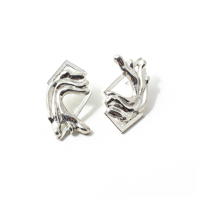 Boucles d'oreilles Pada Argent