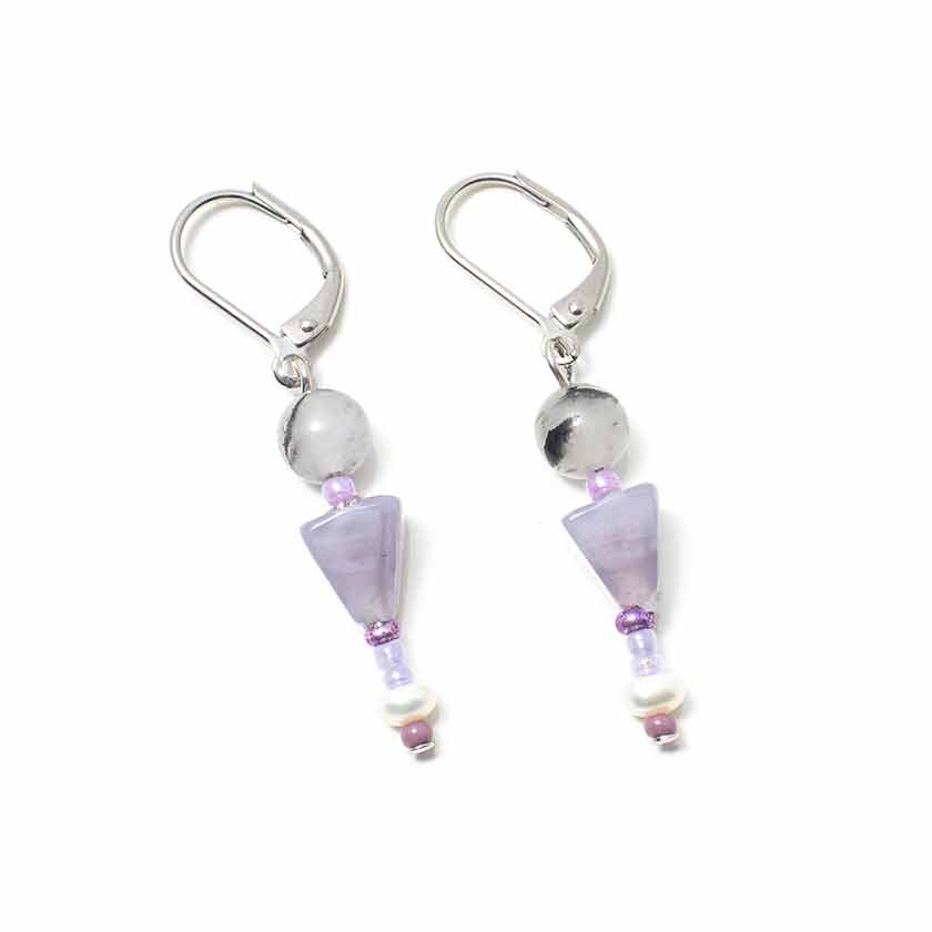 Boucles d'oreilles Calea Argent
