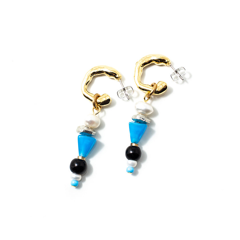 Boucles d'oreilles Mabe Deux tons