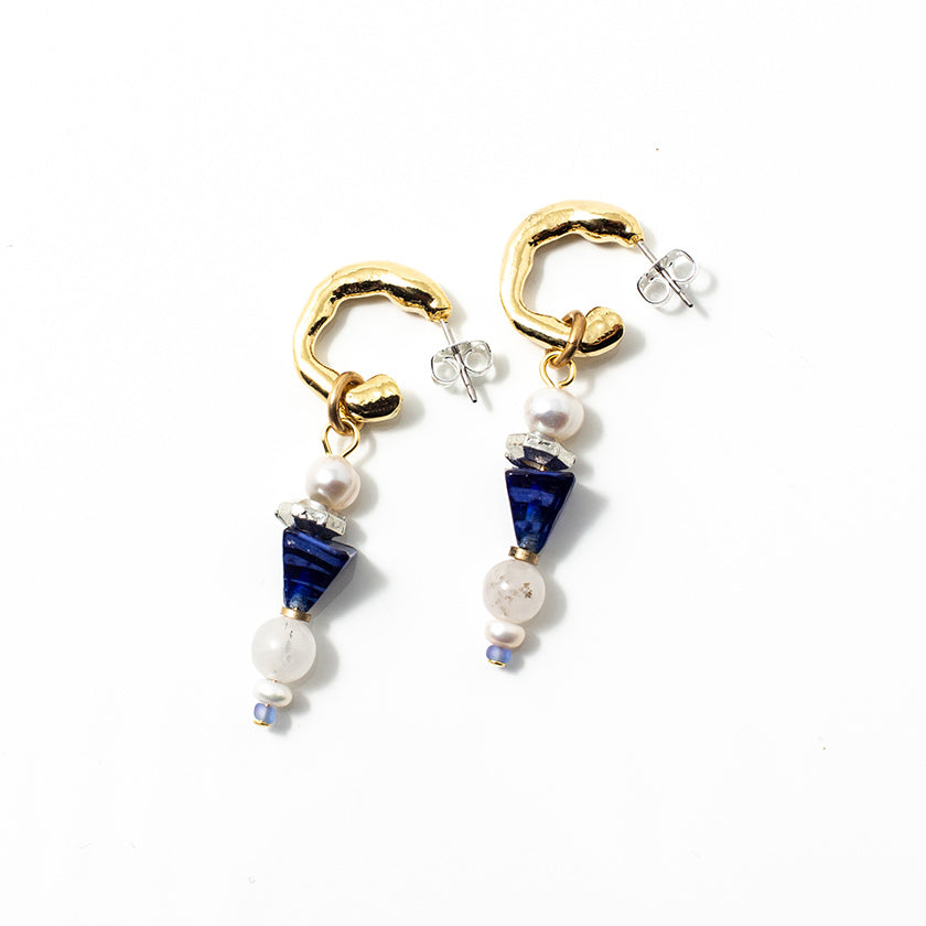 Boucles d'oreilles Mabe Deux tons
