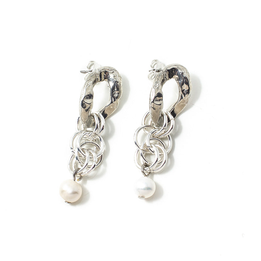 Boucles d'oreilles Leru Argent