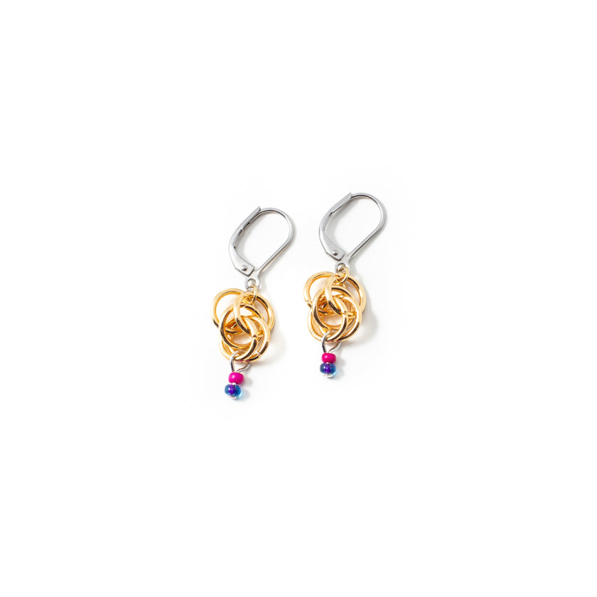 Boucles d'oreilles Bime Deux tons
