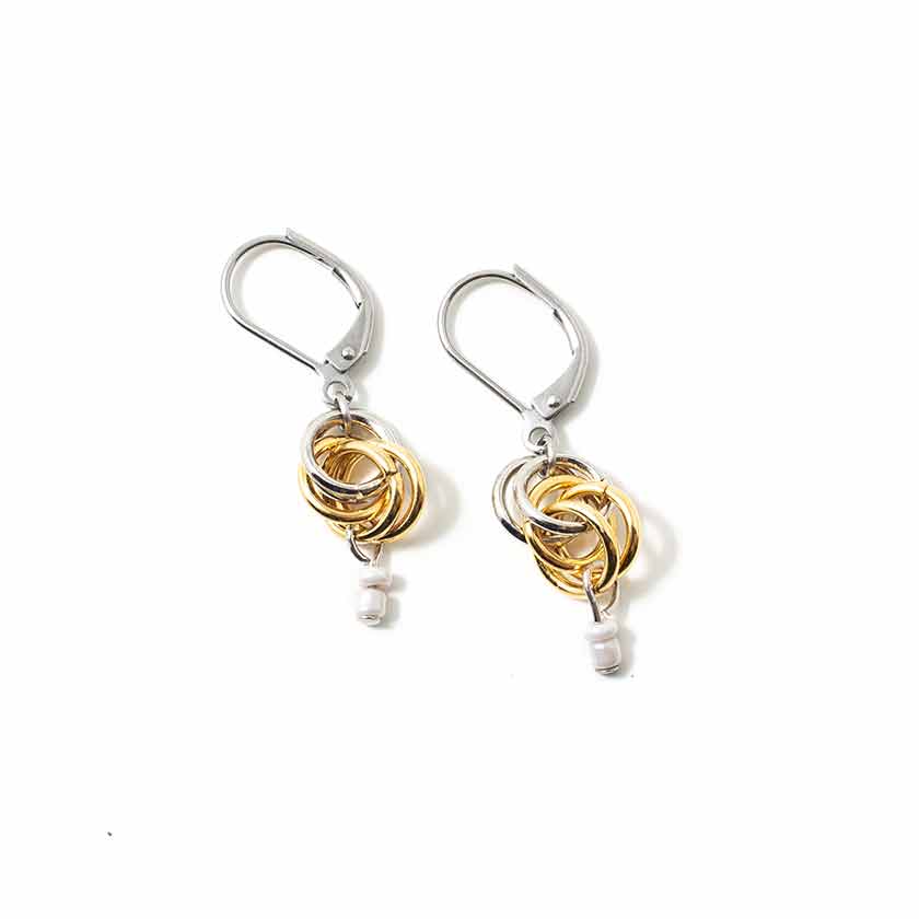 Boucles d'oreilles Bime Deux tons