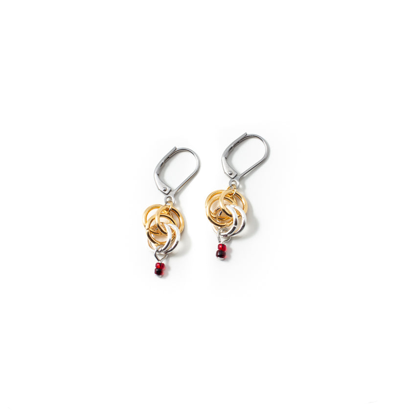 Boucles d'oreilles Bime Deux tons