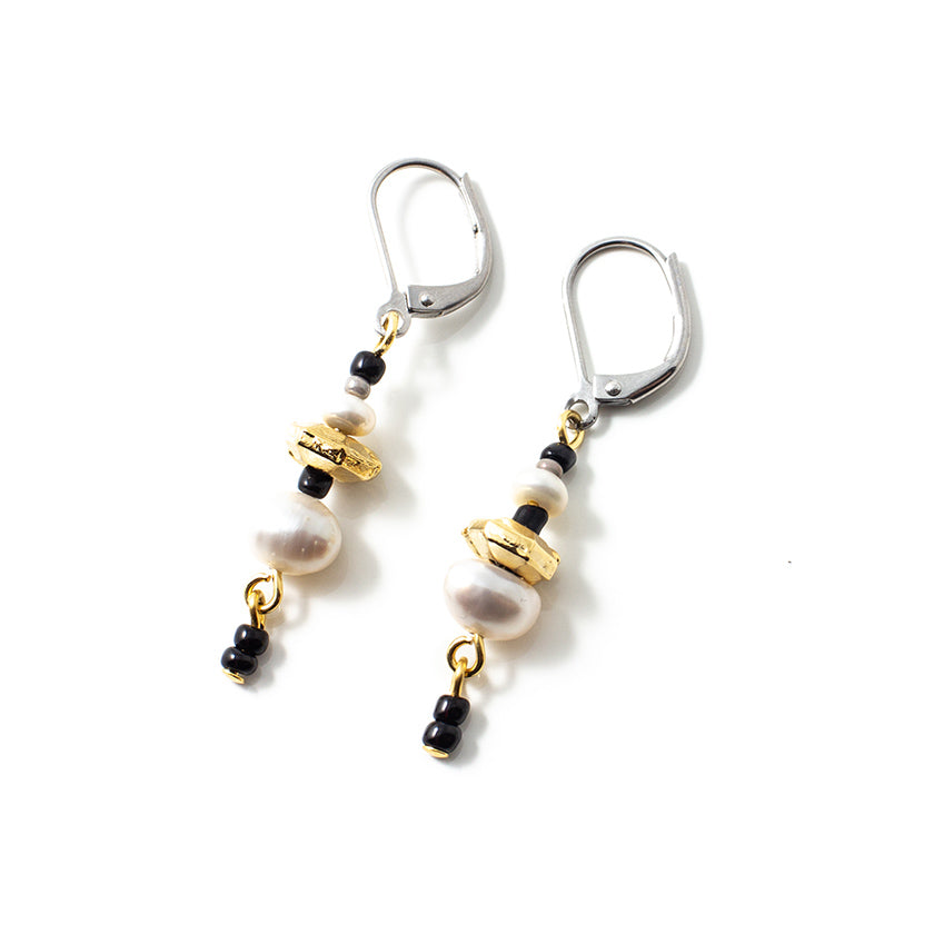 Dapi two-tone earrings