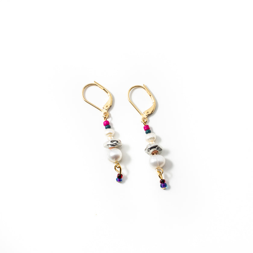 Dapi two-tone earrings