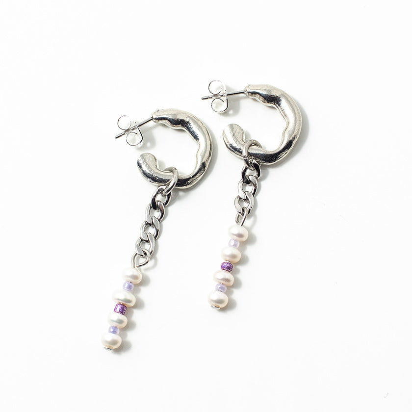 Boucles d'oreilles Lobir Argent