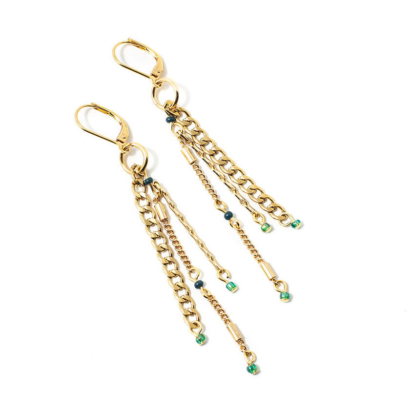 Deve gold earrings