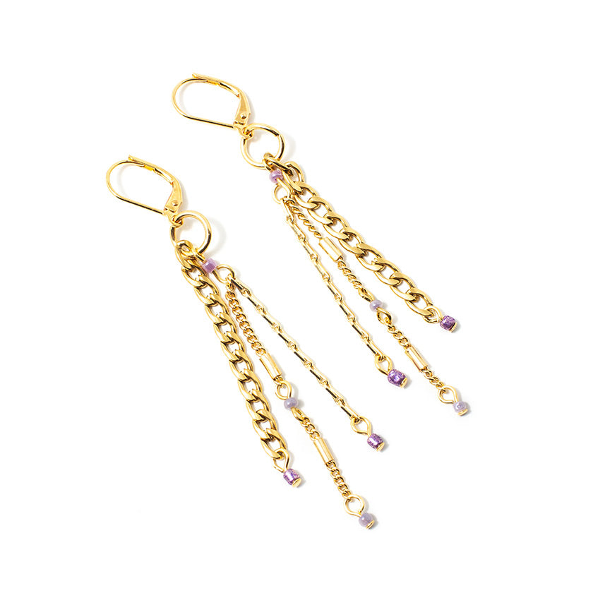 Deve gold earrings