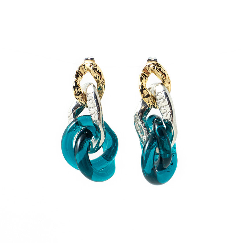 Boucles d'oreilles Souba Deux tons