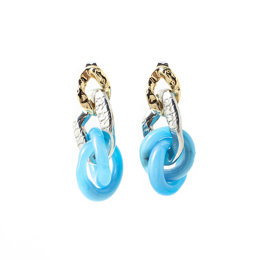 Boucles d'oreilles Souba Deux tons