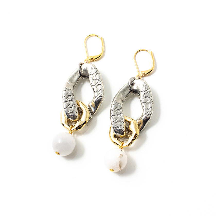Boucles d'oreilles Nifae Deux tons