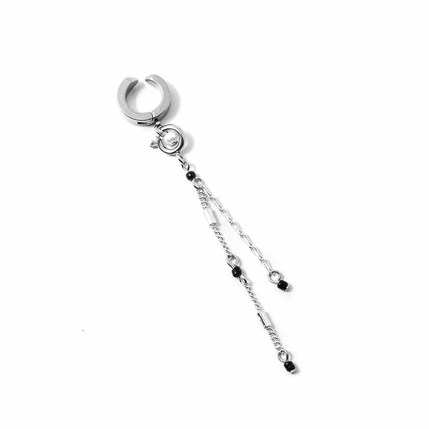 Ubop silver ear cuff