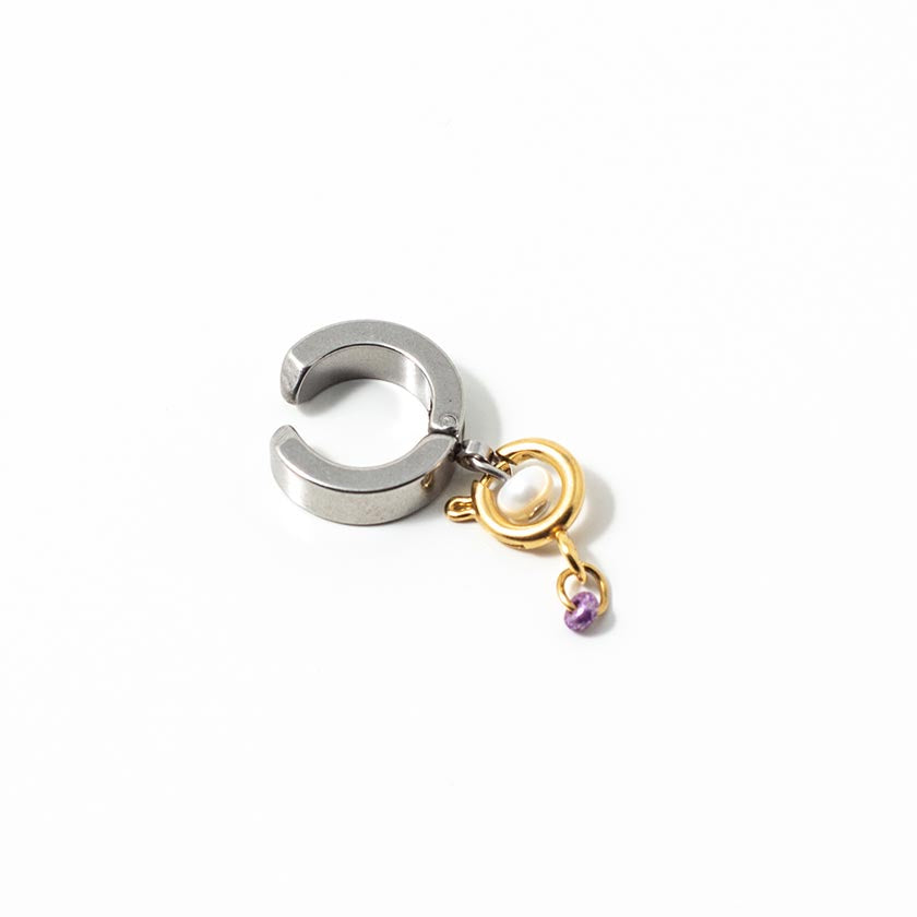 Oza two-tone ear cuff
