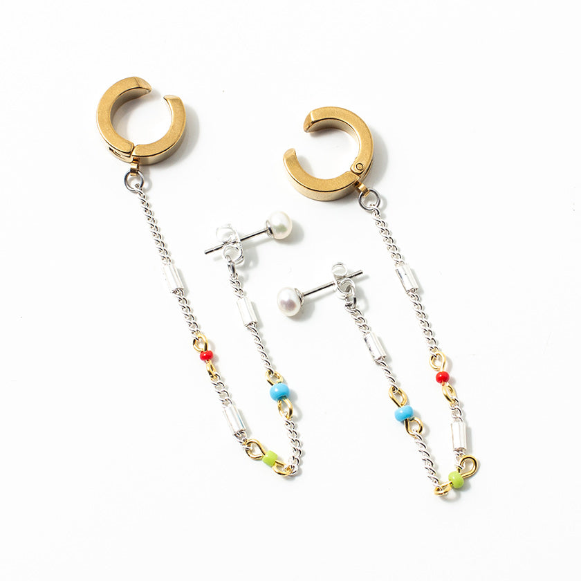 Boucles d'oreilles Vuzam Deux tons