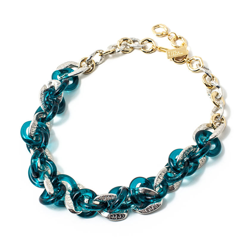 Zaey two-tone necklace