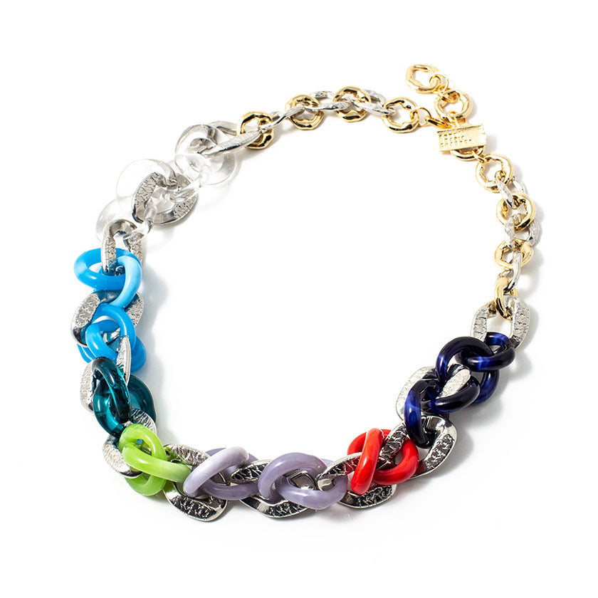 Zaey two-tone necklace