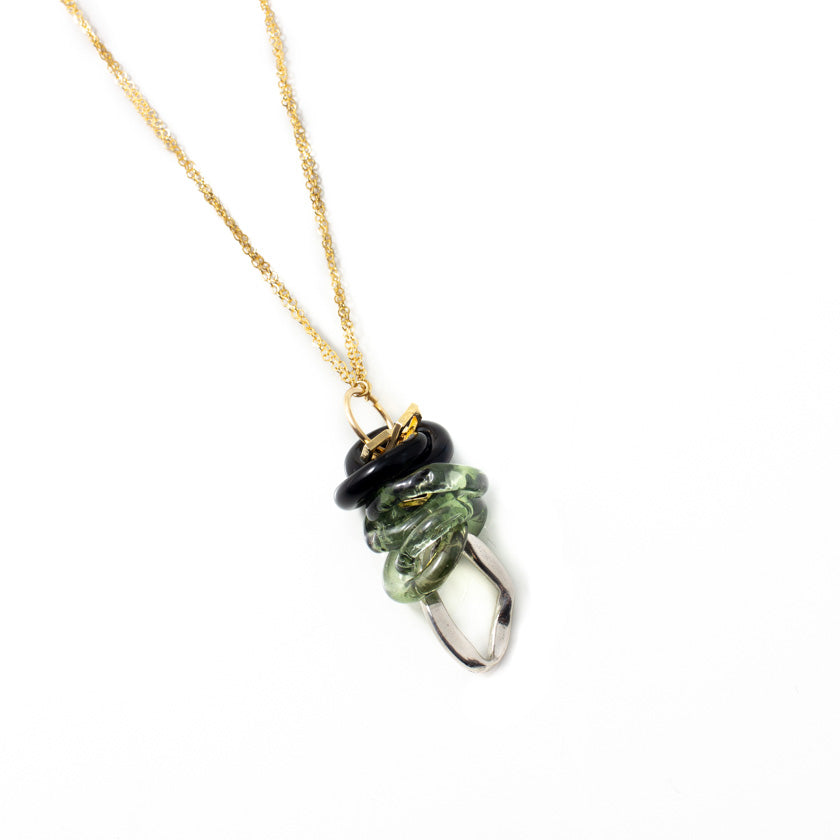 Labrod two-tone necklace