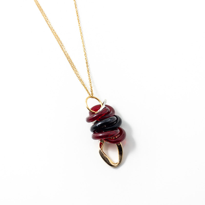 Labrod two-tone necklace