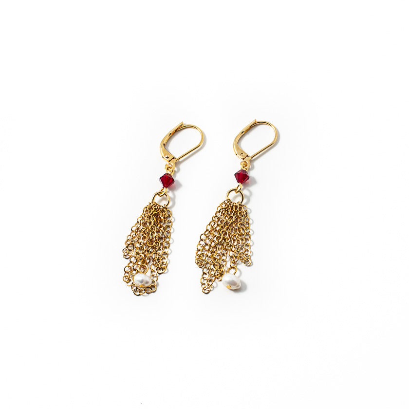 Dafio gold earrings