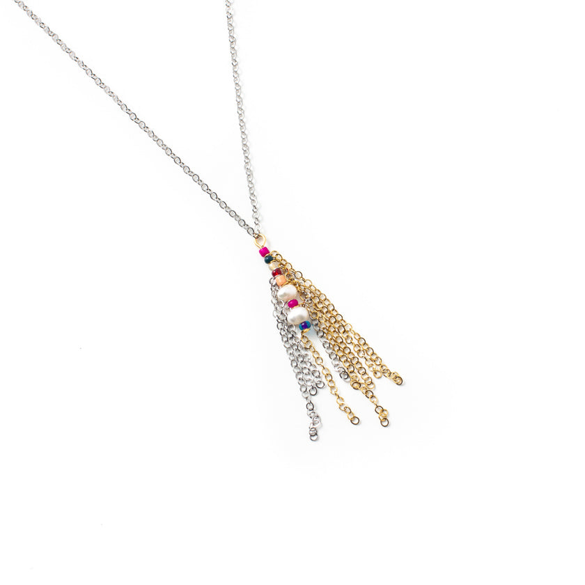 Cameli two-tone necklace