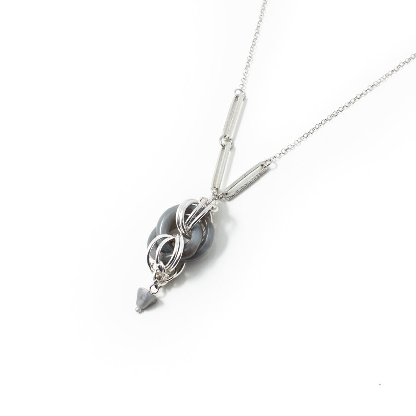 Gizel silver necklace