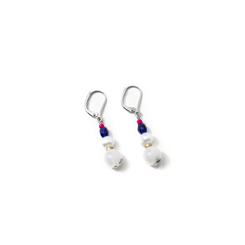 Belen two-tone earrings