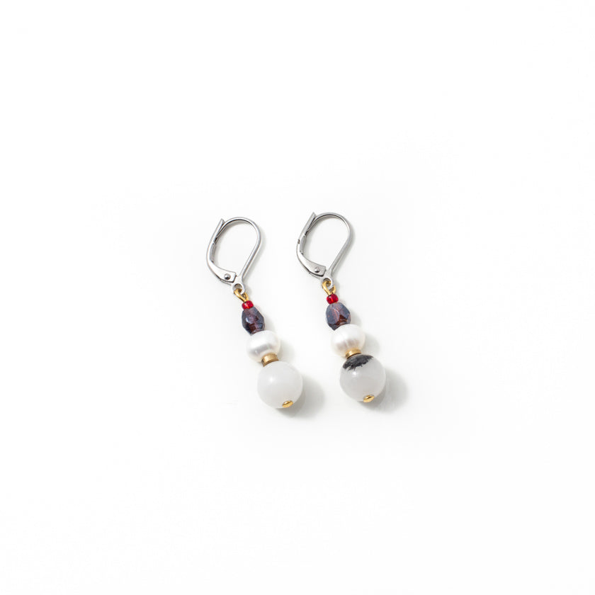 Belen two-tone earrings
