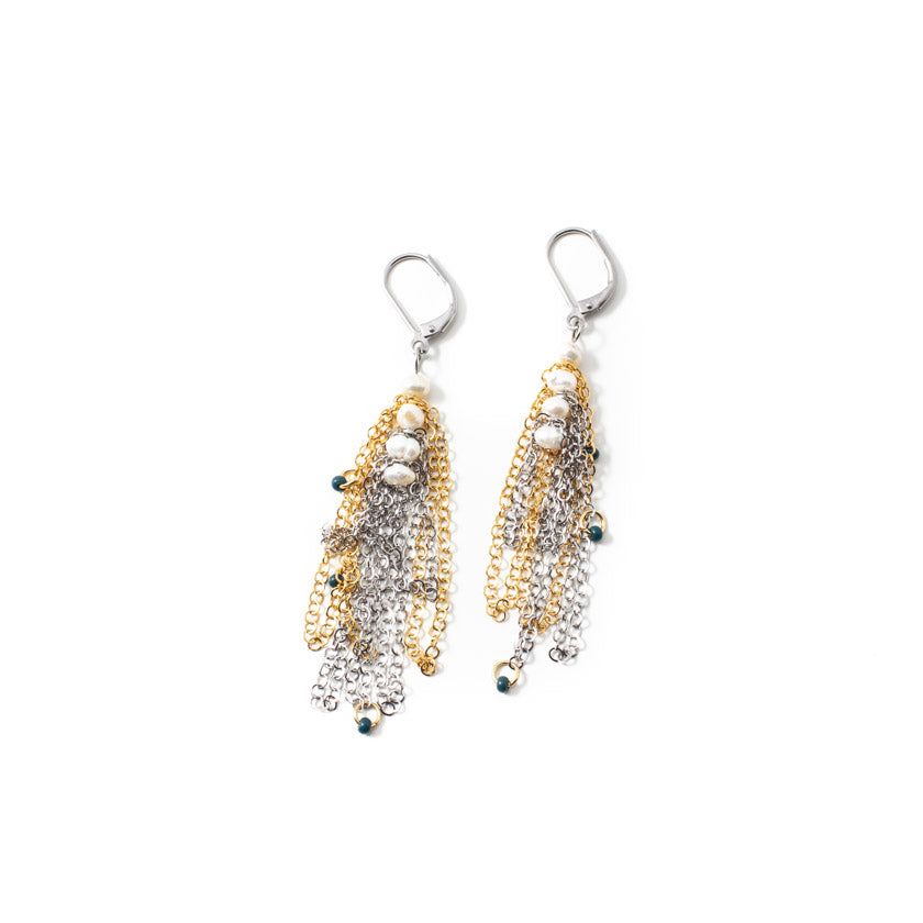 Lekar two-tone earrings