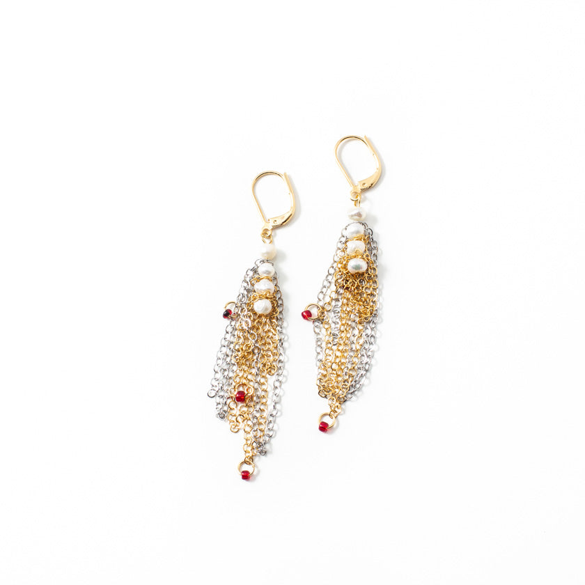 Lekar two-tone earrings
