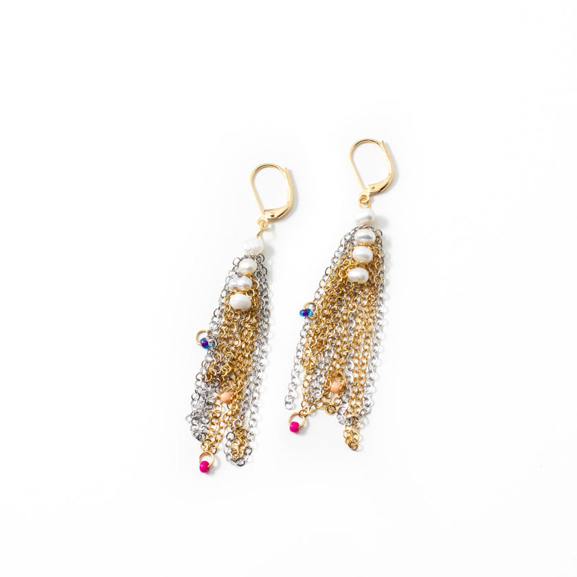 Lekar two-tone earrings