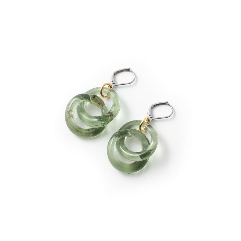 Boucles d'oreilles Ely Deux tons