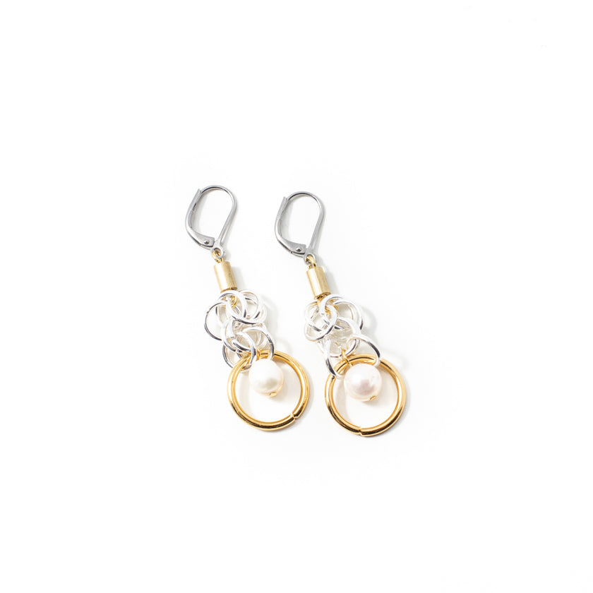 Boucles d'oreilles Lalan Deux tons