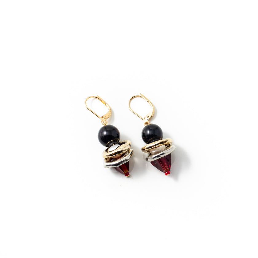 Boucles d'oreilles Meile Deux tons
