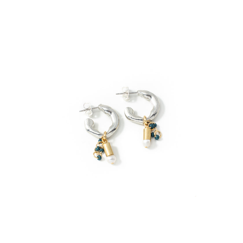 Boucles d'oreilles Jaber Deux tons