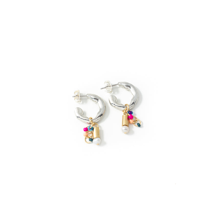 Boucles d'oreilles Jaber Deux tons