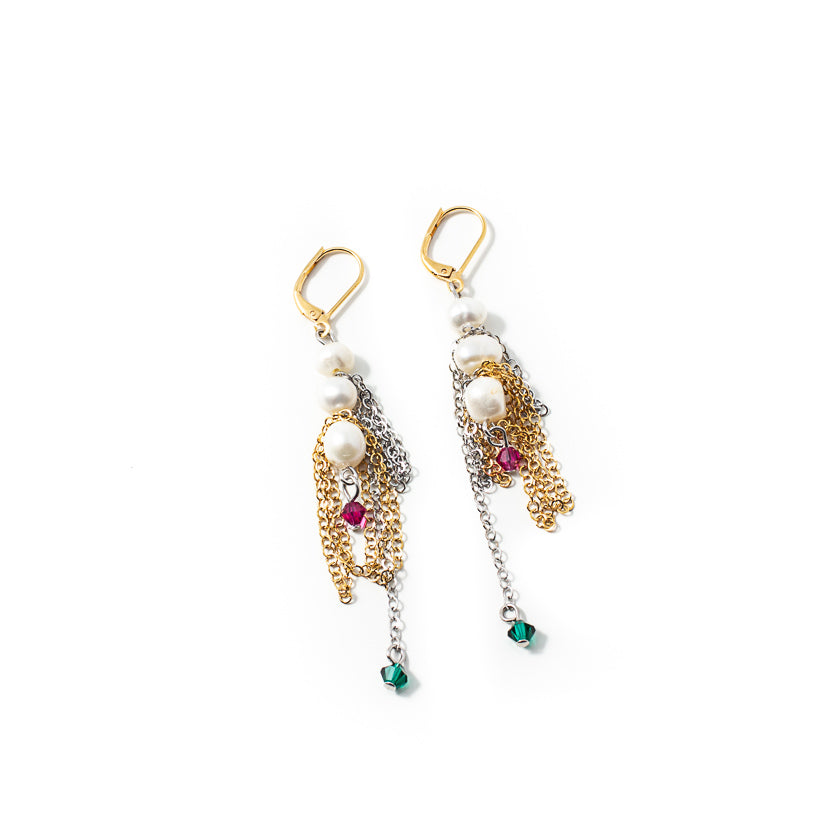 Boucles d'oreilles Palom Deux tons